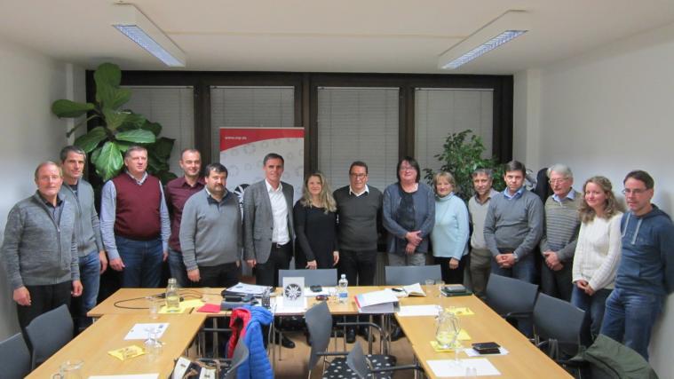 Burggräfler ArbeitnehmerInnen mit Landesrat Richard Theiner (Mitte)